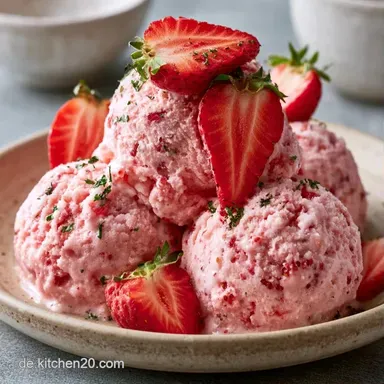 Erdbeereis mit Mascarpone: Cremig Rezeptkarte