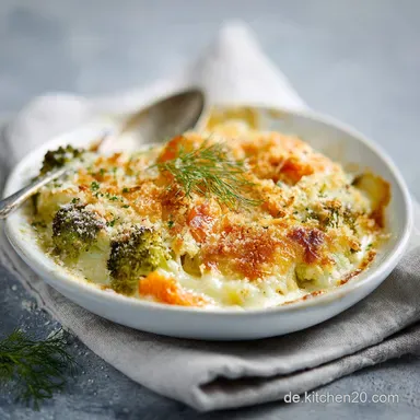 Low Carb BrokkoliKarottenGratin: So Cremig Ohne Mehl! Rezeptkarte