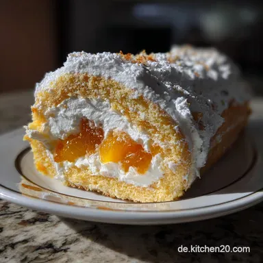 Mandarinen Biskuitrolle Rezept: Einfach Cremig