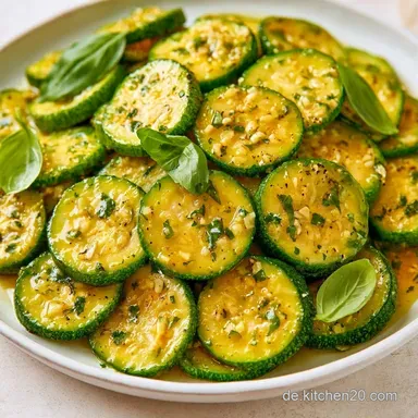Marinierte Zucchini f&uuml;r 2 Portionen Rezeptkarte