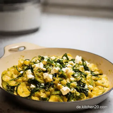 BlitzGem&uuml;sepfanne mit Feta Mein FeierabendRezept Rezeptkarte