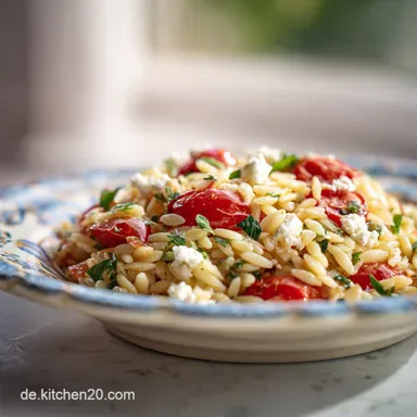 Orzo Salat Rezept: Mediterraner Genuss in 23 Minuten Rezeptkarte