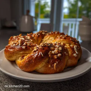 Mega Fluffiger Low Carb Nusszopf: Unglaublich zuckerfrei Rezeptkarte