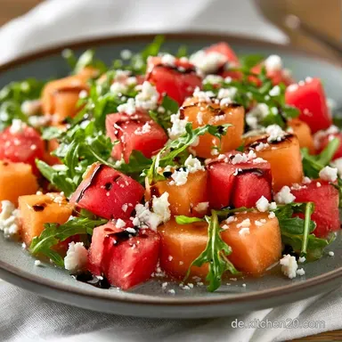 Melonensalat in 10 Minuten Rezeptkarte