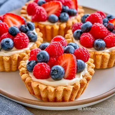 Mini Obstt&ouml;rtchen f&uuml;r 12-16 Personen Rezeptkarte