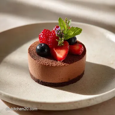 Mousse au Chocolat f&uuml;r 4 Portionen - Fluffig und Cremig Rezeptkarte