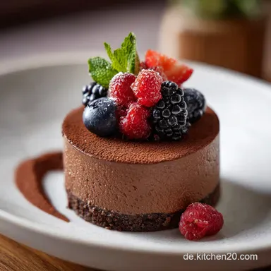 Mousse au Chocolat Torte f&uuml;r 16 Portionen Rezeptkarte