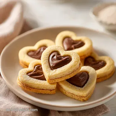 Nougat-Herzen mit Ahornsirup Rezeptkarte