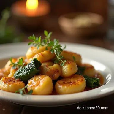 Gnocchi mit Rosenkohl und Brokkoli aus dem Ofen Knusprig schnell Rezeptkarte