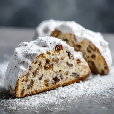 Stollenbackform im Einsatz: Oma's Mandel-Marzipan Stollen Rezeptkarte