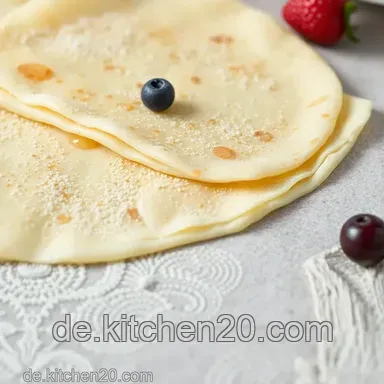 Omas Cr&ecirc;pes: Einfacher Cr&ecirc;peteig - Gelingt garantiert! Rezeptkarte