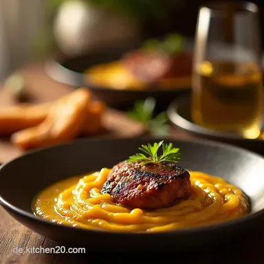 Hirschgulasch nach Omas Rezept Zartes Wildgulasch das auf der Zunge zergeht Rezeptkarte