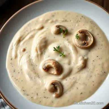 Omas Champignoncremesuppe Rezept: So cremig wie fr&uuml;her! Rezeptkarte