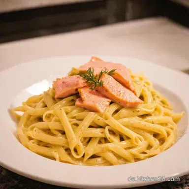 BlitzPasta mit Lachs So cremig so schnell Rezeptkarte