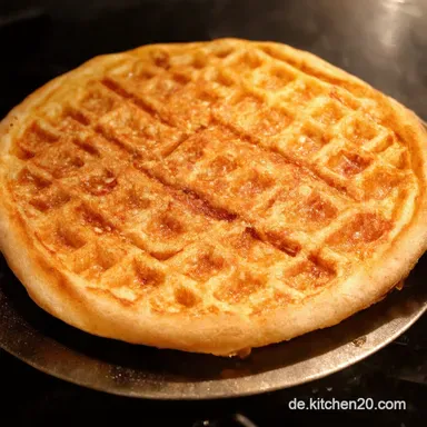 Knusprige Pizza Waffeln in Blitzrezept f&uuml;r den Waffelautomaten Rezeptkarte