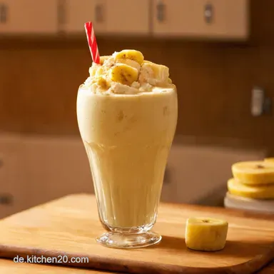 Bananen Shake Gesund Mein Blitzrezept f&uuml;r PowerFr&uuml;hst&uuml;ck Rezeptkarte