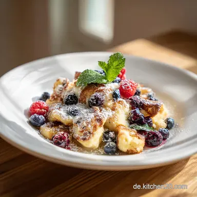 Protein Kaiserschmarrn in 18 Minuten - Fluffig und Proteinreich Rezeptkarte