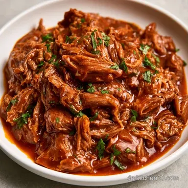 Pulled Rindfleisch im Dutch Oven Rezeptkarte