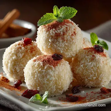 Einfache Raffaello Kokosnuss Kugeln Rezept Ohne Backen Rezeptkarte