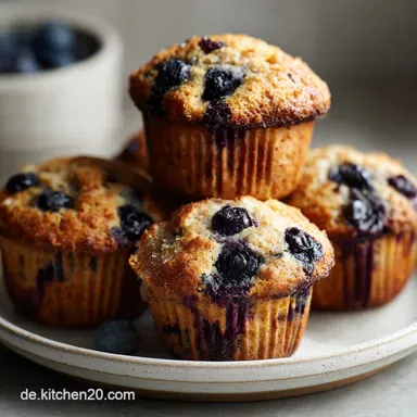Rezept Blaubeer Muffins mit Joghurt, 40 Min. Rezeptkarte