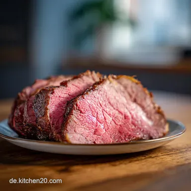 Rinderbraten im R&ouml;mertopf f&uuml;r 4 Portionen Rezeptkarte