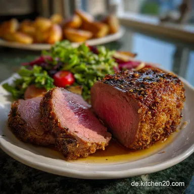 Zartes Rinderfilet mit Pilzkruste Rezeptkarte