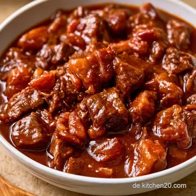 Rindfleisch Bourguignon im Dutch Oven Rezeptkarte
