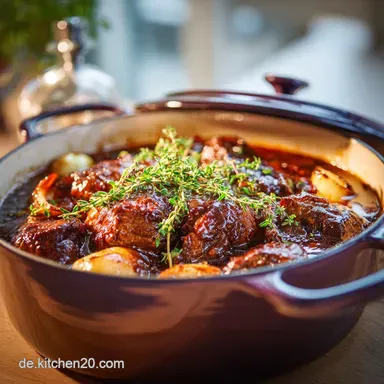 Schaschlik Topf Omas Rezept f&uuml;r zartes Fleisch und die beste So&szlig;e Rezeptkarte