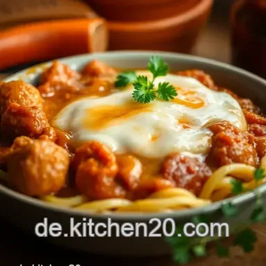 Saftige Gefl&uuml;gel-Currywurst: Meine geheime Curryso&szlig;en-Zubereitung Rezeptkarte