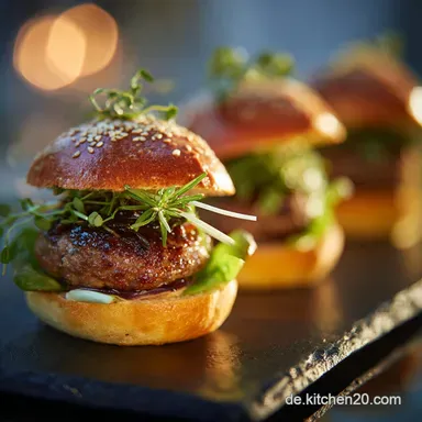 MiniBurger: Der ultimative Party-Hit saftig, schnell und unwiderstehlich Rezeptkarte