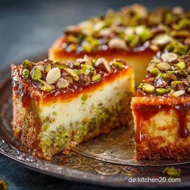 Saftiger Pistazienkuchen Der italienische Traum mit Frischk&auml;seGlasur Rezeptkarte