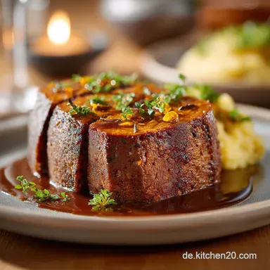 Veganer Bohnenbraten Saftiger Festtagsbraten mit UmamiKick Rezeptkarte
