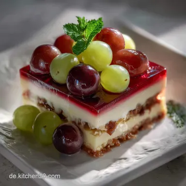 Schichtdessert mit Weintrauben: Sommerlich leicht cremig Rezeptkarte