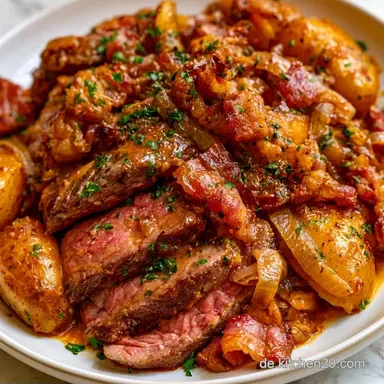 Schichtfleisch Rind f&uuml;r 8 Personen Rezeptkarte