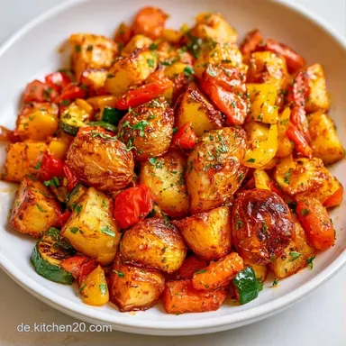 Kartoffelpfanne in 30 Minuten Goldbraun Rezeptkarte
