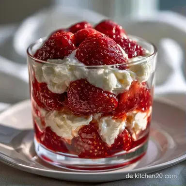 Schnelles Erdbeer Dessert im Glas: Quark Rezeptkarte