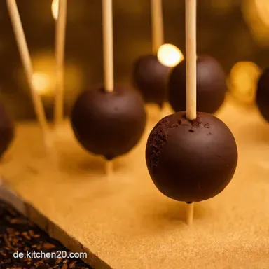 Cake Pops Silikonform SchokoHimbeer Gl&uuml;ck zum Vernaschen Rezeptkarte