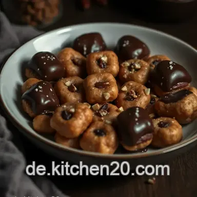 Schokoladige Datteln mit Nussf&uuml;llung: Eine s&uuml;&szlig;e Verf&uuml;hrung! Rezeptkarte