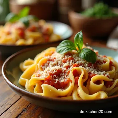 Selbstgemachte Nudeln Omas Geheimnis f&uuml;r Zwei Teige Rezeptkarte