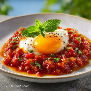 Shakshuka Pfanne Rezept f&uuml;r 2 Personen Rezeptkarte