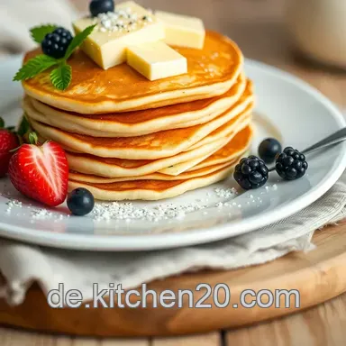Omas Sonntagsgl&uuml;ck: Pancake Einfaches Rezept zum Verlieben! Rezeptkarte
