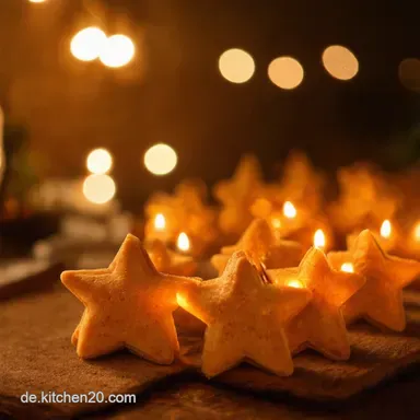 Weihnachtliches Fingerfood Mini Sterne Meine liebsten H&auml;ppchen Rezeptkarte