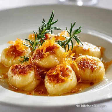 Gnocchi mit Zimtzucker: Süße Kartoffelknödel in goldbrauner Butter Rezeptkarte