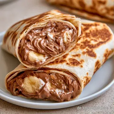 S&uuml;&szlig;e Wrap R&ouml;llchen in 20 Minuten Rezeptkarte