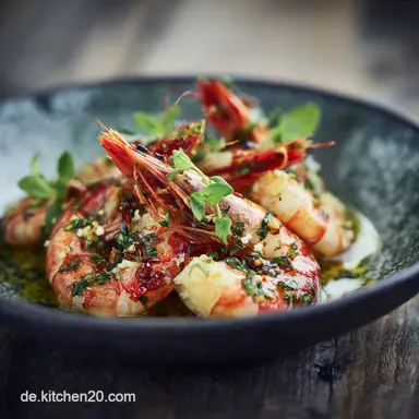 Teuflische Garnelen Gambas Infernales Das schnelle KnoblauchRezept Rezeptkarte