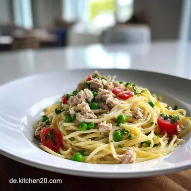 Thunfisch Nudeln in 15 Minuten Rezeptkarte