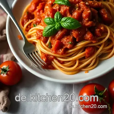 Cremige Tomaten-Sahne-Sauce: Mein einfaches Rezept f&uuml;r Pasta Rezeptkarte