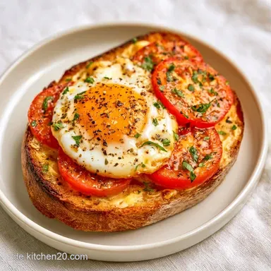 Tomatenbrot mit Spiegelei in 15 Minuten Rezeptkarte