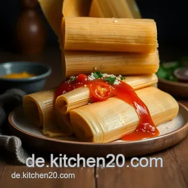 Traditionelle Tamales: Ein einfaches Rezept f&uuml;r herzhaften Genuss Rezeptkarte