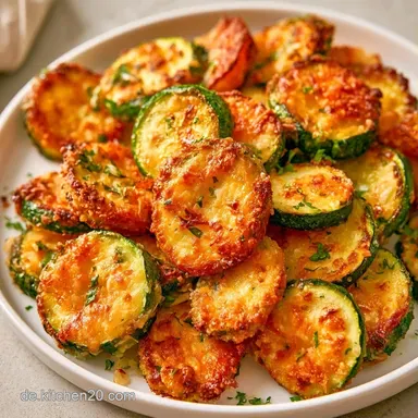 &Uuml;berbackene Zucchini Im Airfryer Knusprig Rezeptkarte